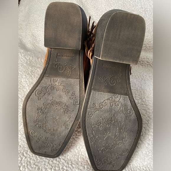 NWT SO® Women's Old Fashion Fringe Cowgirl Western Boots Size:9.5, Color: Cognac - Picture 3 of 5